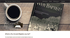 Desktop Screenshot of ancientbaptist.com