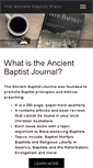 Mobile Screenshot of ancientbaptist.com