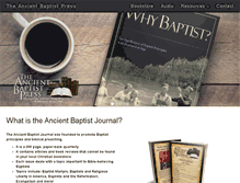 Tablet Screenshot of ancientbaptist.com